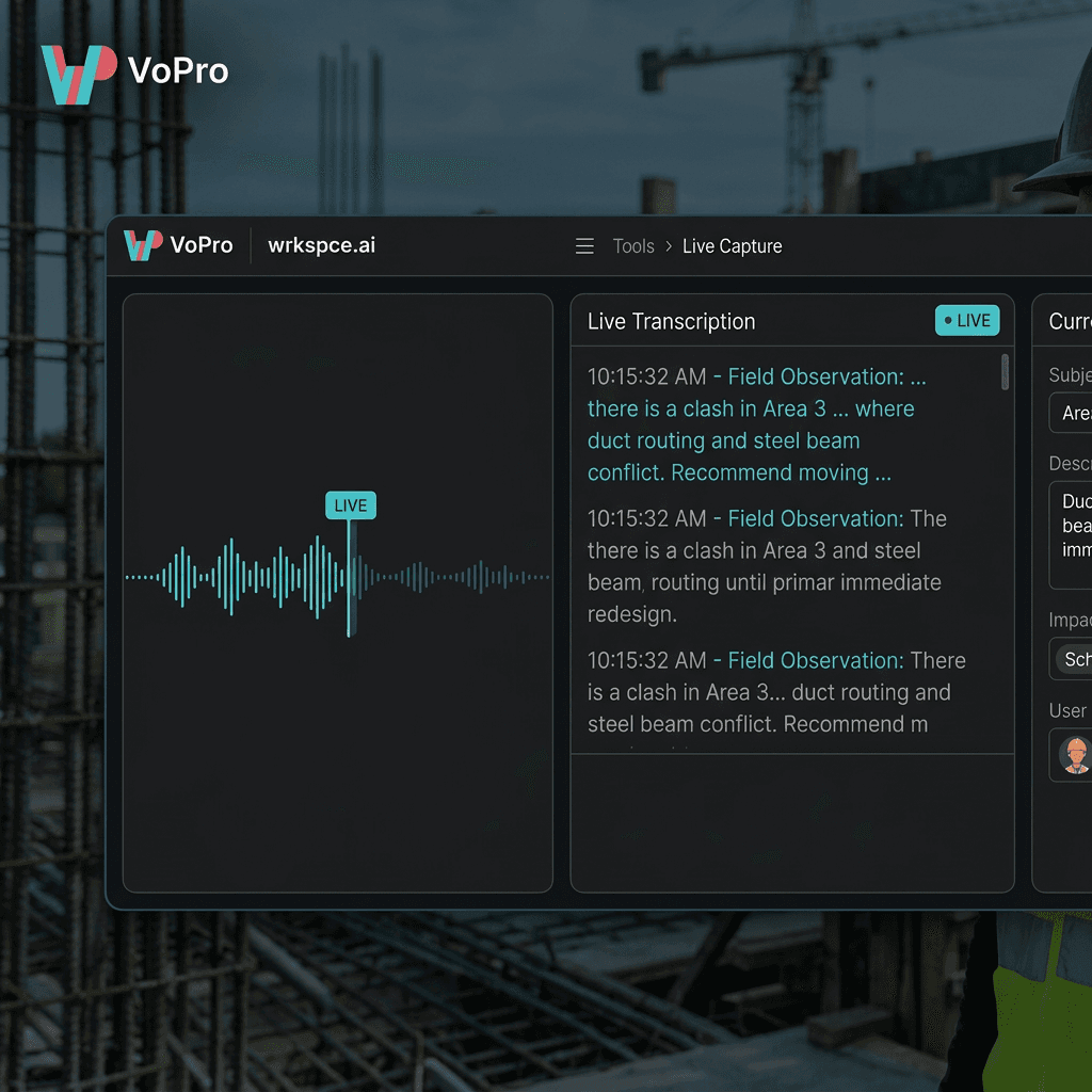 Speak: Hands-free, mid-task. No menus, no training scripts.