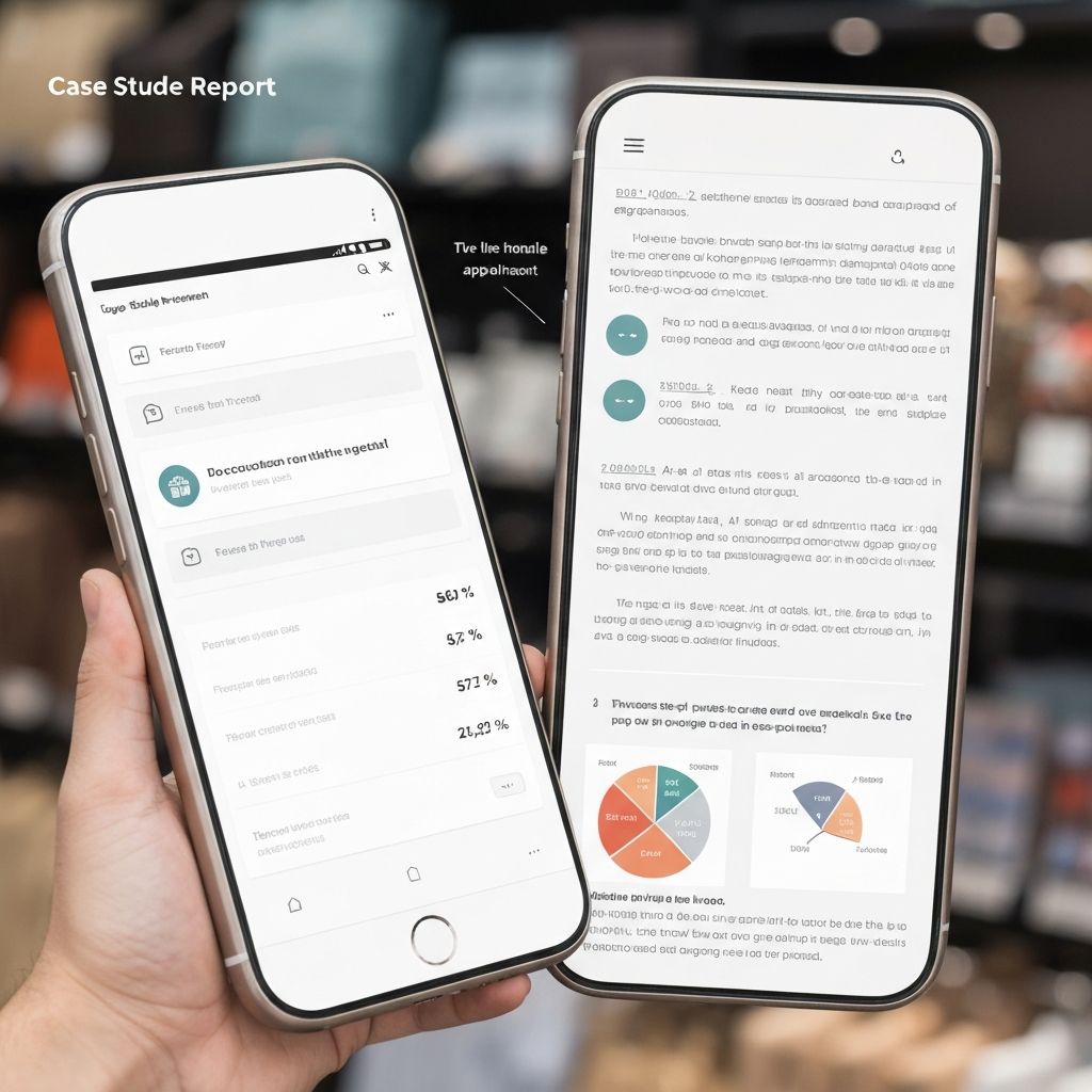 Hand holding smartphone with voice waveform in modern office